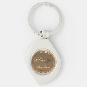 Ring Bearers Customizable Keepsake Swirl Keychain