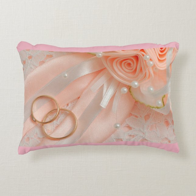 ***RING BEARER'S PILLOW*** FOR NEWLYWEDS TO BE ACCENT PILLOW (Front)