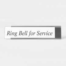 Ring Bell for Service desk plate 