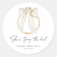 Ring Bow She's tying the knot Bridal Shower