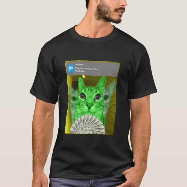 Ring Cat with Motion Meme - Cursed Cat, Funny Cat  T-Shirt (Front)
