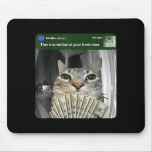 Ring Cat With Motion Meme  Mouse Pad