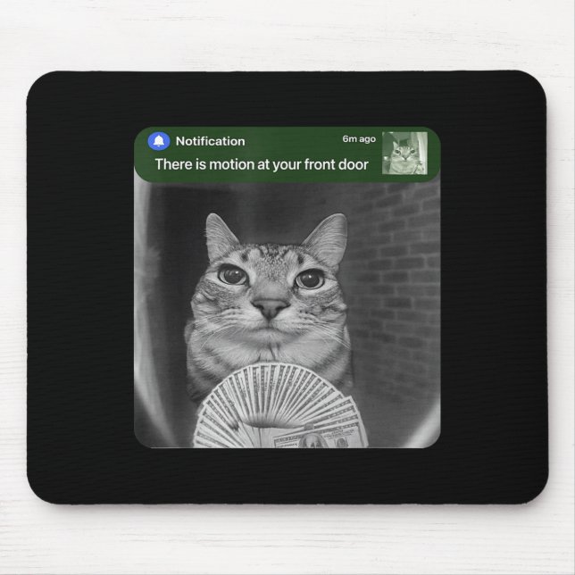 Ring Cat With Motion Meme  Mouse Pad (Front)