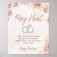 Ring Hunt Boho Bohemian Bridal Wedding Shower Game