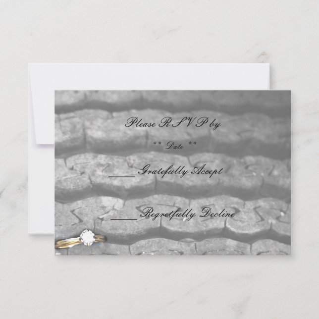 Ring in a tire tread RSVP card (Front)