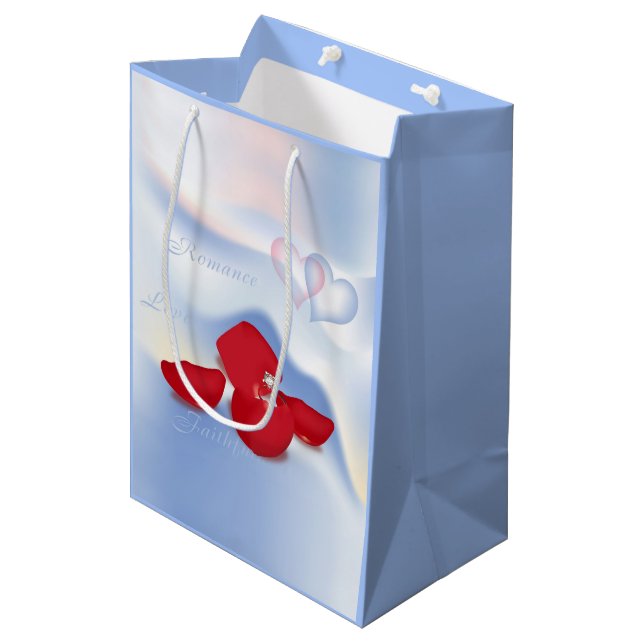 Ring in Petals Medium Gift Bag (Front Angled)