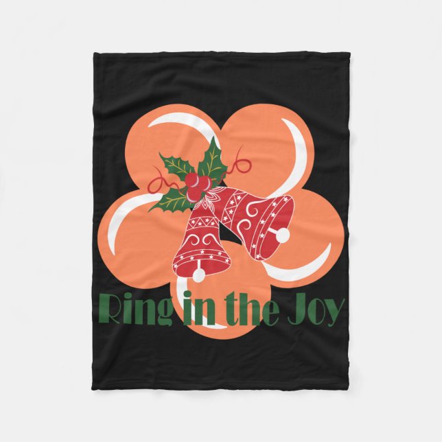 Ring In The Joy T Shirt  Fleece Blanket (Front)