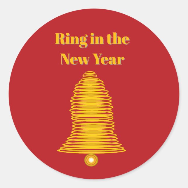 Ring in the New Year Envelope Seals (Front)