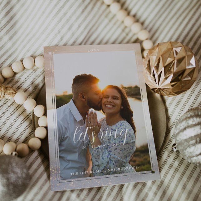 Ring In The New Year | Modern Photo Save The Date (Creator Uploaded)