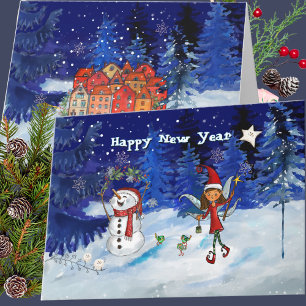 Ring in the New Year with the Magic of the North  Holiday Card