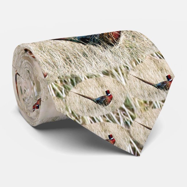 Ring Neck Pheasant in Meadow Tie (Rolled)
