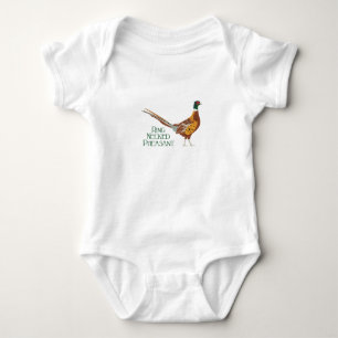 Ring Necked Pheasant Baby Bodysuit