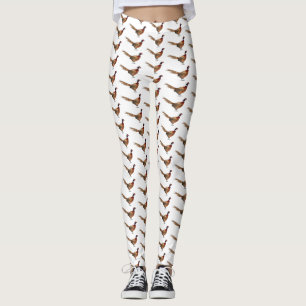 Ring-necked pheasant bird cartoon illustration  leggings