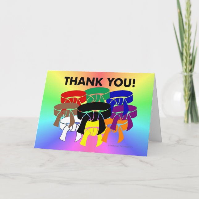 Ring of Belts Thank You Cards (Front)