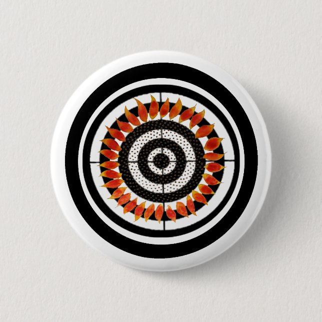 Ring of Fire 2 Inch Round Button (Front)