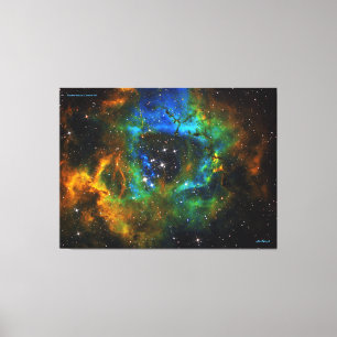Ring of God - Rosette Nebula - Distinguished Canva Canvas Print
