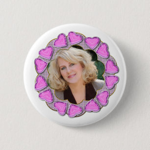 Ring of hearts 2 inch round button