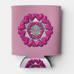 Ring of Hearts Valentine Can Cooler