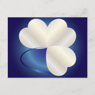 Ring of three hearts postcard