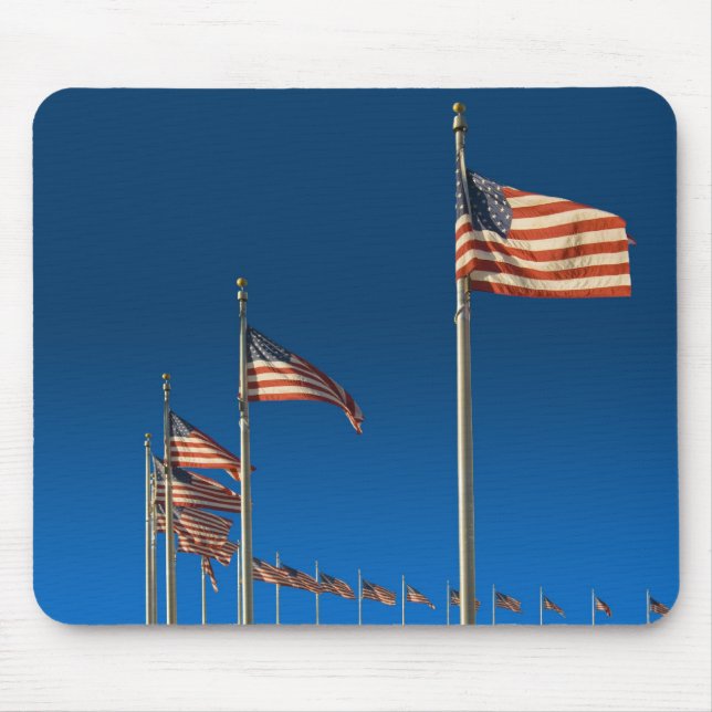 Ring Of  U.S.A. Flags Mouse Pad (Front)