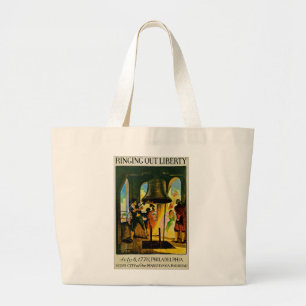 Ring Out Liberty Large Tote Bag