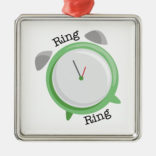 Ring Ring Metal Ornament (Front)