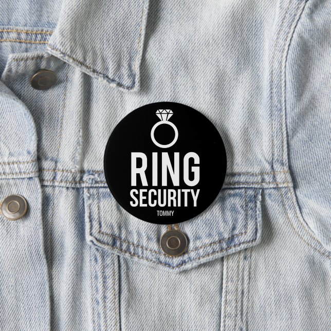 Ring Security 3 Inch Round Button (In Situ)