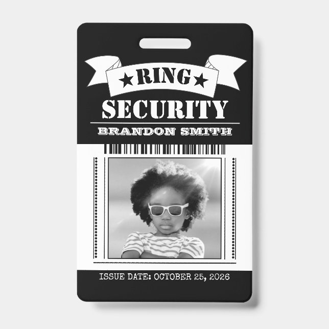 Ring Security Agent Photo ID Badge (Front)