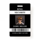 Ring Security Agent Photo ID Ring Bearer