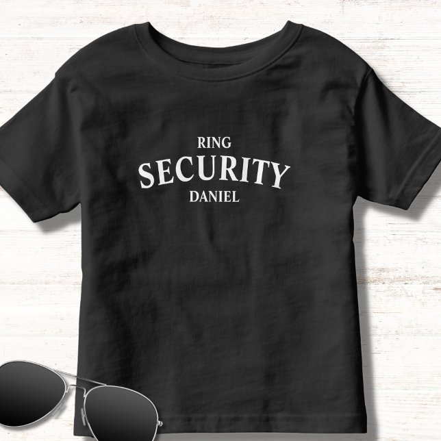 Ring Security Ring Bearer Name Toddler T-shirt (Creator Uploaded)