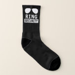 Ring Security Ring Bearer Personalized Boy Socks<br><div class="desc">Ring Security Ring Bearer Personalized Boy Socks</div>