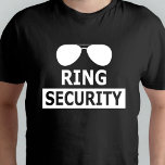 Ring Security Ring Bearer Personalized T-Shirt<br><div class="desc">Ring Security Ring Bearer Personalized Shirt</div>