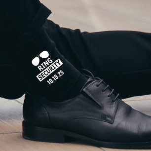 Ring Security Ring Bearer Proposal Personalized Socks