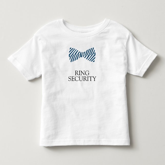 Ring Security Shirt With Bow Tie For Ring Bearer (Front)