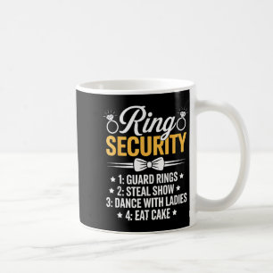 Ring Security Wedding Party Funny Ring Bearer  Coffee Mug