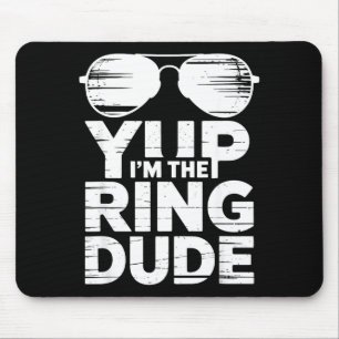 Ring Security Wedding Party Funny Ring Bearer  Mouse Pad