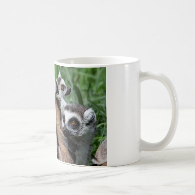 Ring-tailed Lemur Family Coffee Mug (Right)