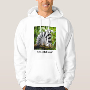 Ring-tailed lemur hoodie