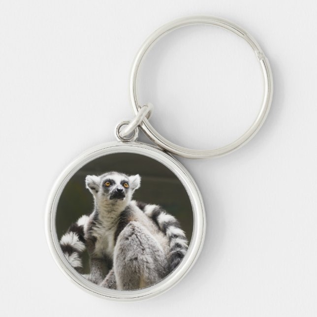 Ring-tailed Lemur Keychain (Front)
