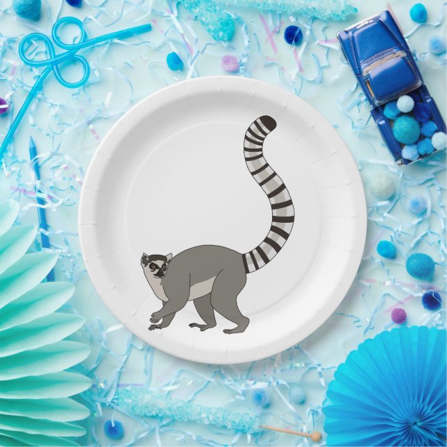 Ring Tailed Lemur Paper Plate (Party)