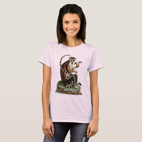 Ring-Tailed Lemur Tee: 1780 Zoology Illustration T-Shirt
