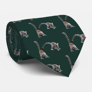 Ring-tailed lemur tie