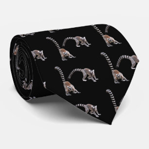Ring-tailed lemur tie