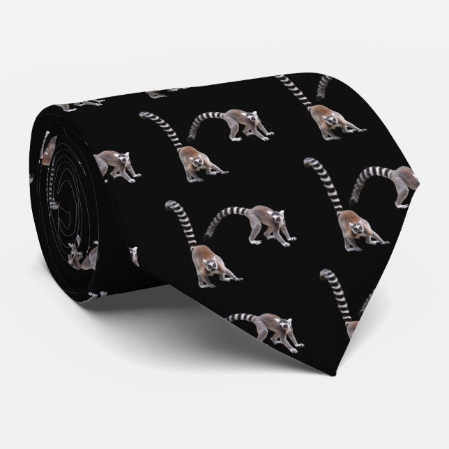 Ring-tailed lemur tie (Rolled)