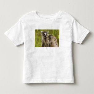 Ring-tailed lemurs (Lemur catta) Mother & baby. Toddler T-shirt