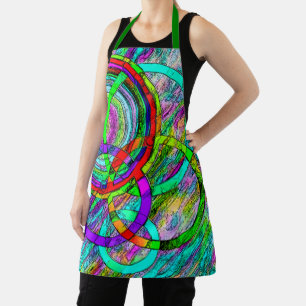"Ring Toss" All-Over Print Women's Apron