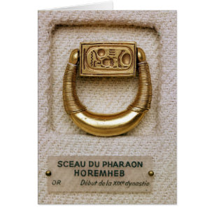 Ring with the seal of General Horemheb