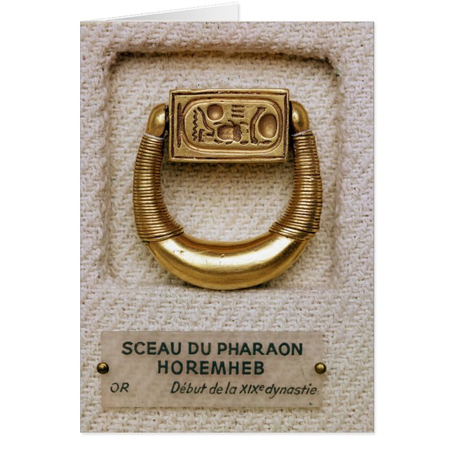 Ring with the seal of General Horemheb (Front)