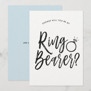 Ringbearer   Script Style Custom Wedding Invitation