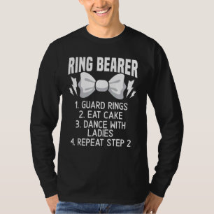 Ringbearer Steps Page Boy Wedding Party Cotillion T-Shirt